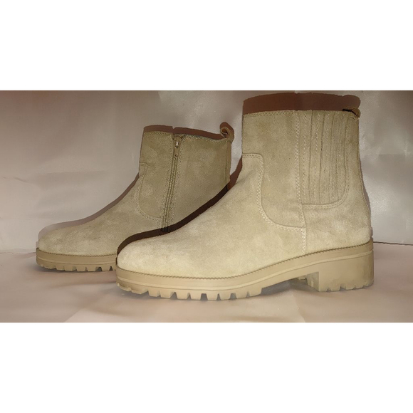 Lucky Brand Hazyl Fossilized Suede Boots Size 8M NWOT - Picture 3 of 9